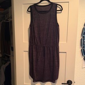 Athleta Subtle Animal Print Sleeveless Midi Dress